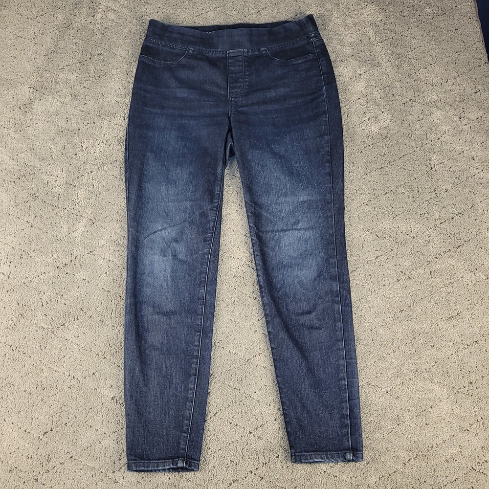 Talbots Jeans Womens 6P Blue Flawless Jegging Pull On Dark Wash Slimming Shaping